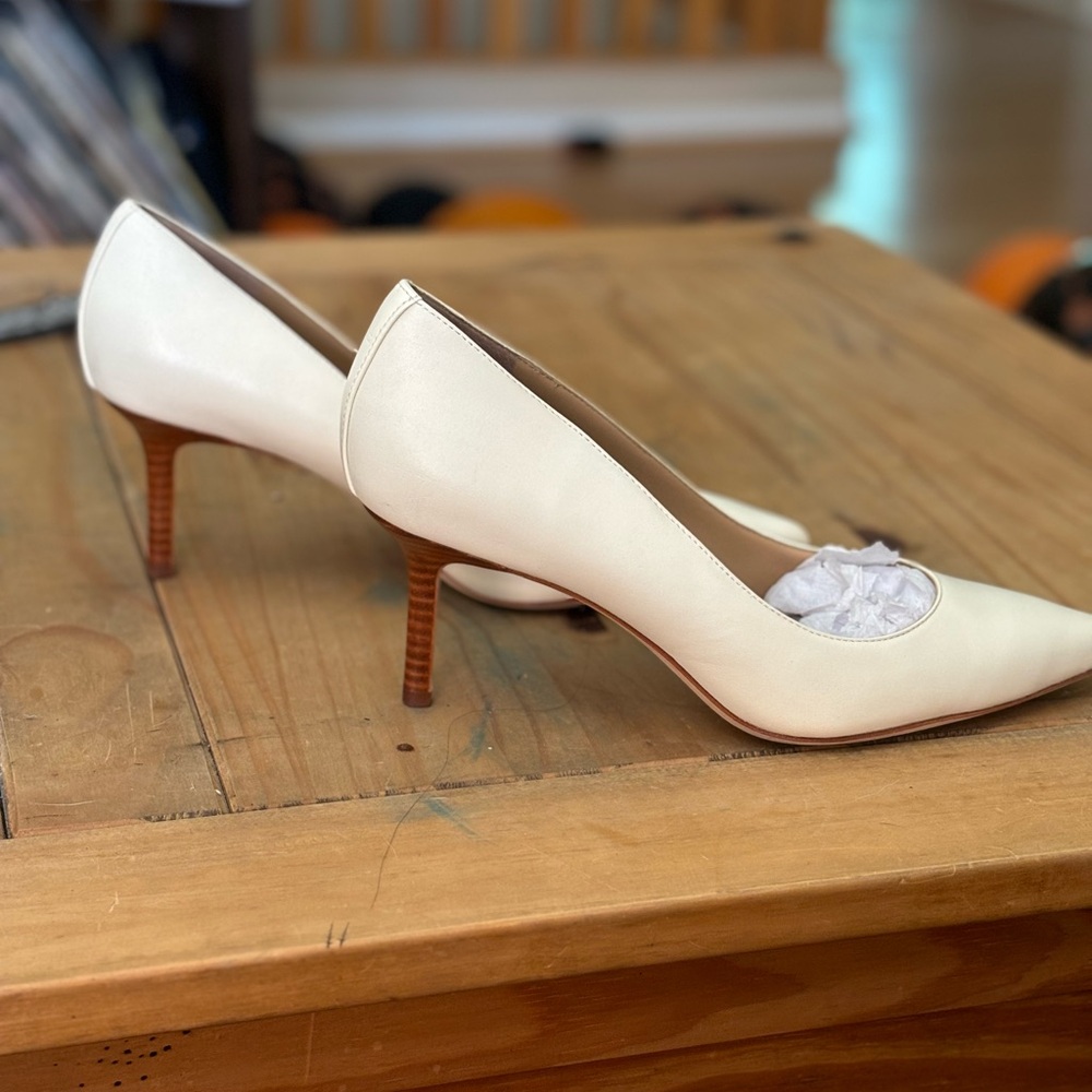 Ralph Lauren ivory heels